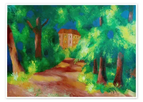 Casa roja en el parque de August Macke akg-images