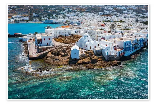 Casco antiguo de Mykonos, Grecia de Matteo Colombo