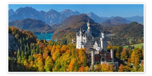Castillo de Neuschwanstein en otoño I de Markus Lange