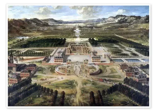 Castillo y jardines de versalles. de Pierre Patel Everett Collection