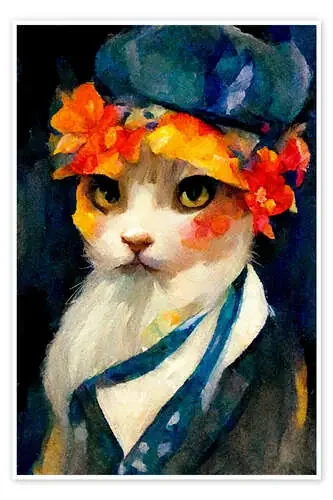Cat Portrait de Winnie Møller