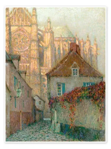 Cathedral of Beauvais in the sunset de Henri Le Sidaner Master Collection