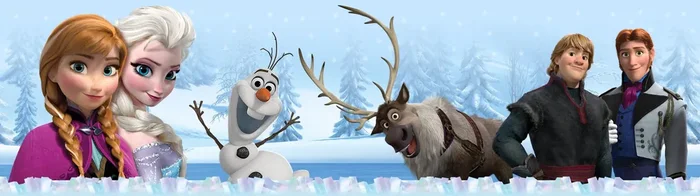 cenefa autoadhesiva Frozen azul de Disney – 600012