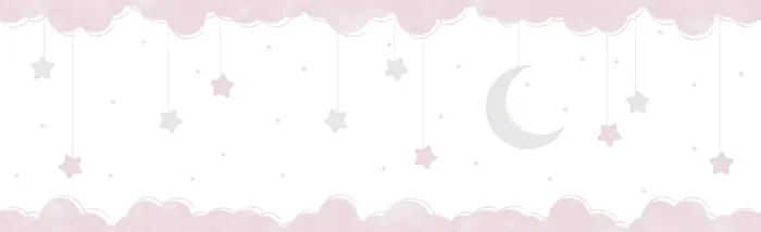 cenefa autoadhesiva pequeñas estrellas rosa y blanco de Sanders & Sanders – 640603