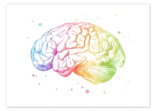 Cerebro arcoiris de Mod Pop Deco