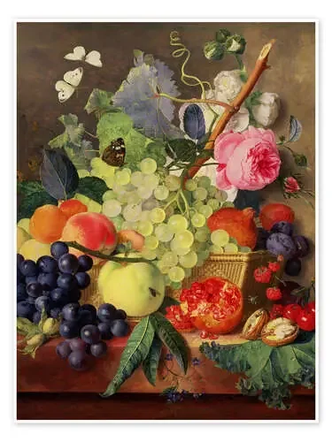 Cesta de frutas, 1744 de Jan van Huysum Bridgeman Images