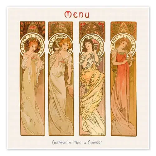 Champagne Moët & Chandon de Alfons Mucha Master Collection