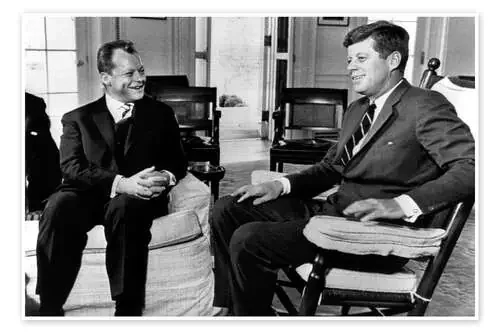 Chancellor Willy Brandt and President John F. Kennedy Everett Collection