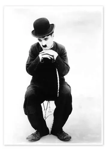 Charlie Chaplin Seated Everett Collection