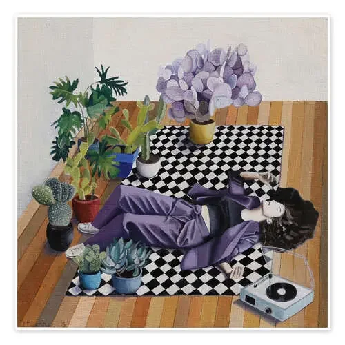 Checkers and plants de Jennifer McLennan