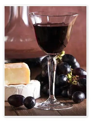 Cheese platter with wine de Edith Albuschat