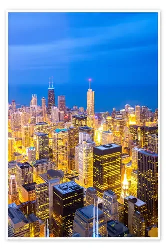 Chicago City at night Editors Choice