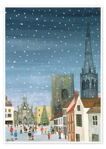 Chichester Cathedral, A Snow Scene de Judy Joel Bridgeman Images