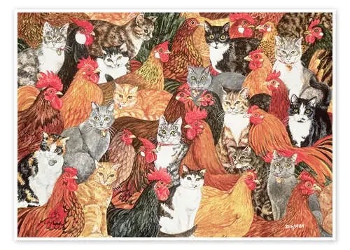 Chicken-Cats de Ditz Bridgeman Images