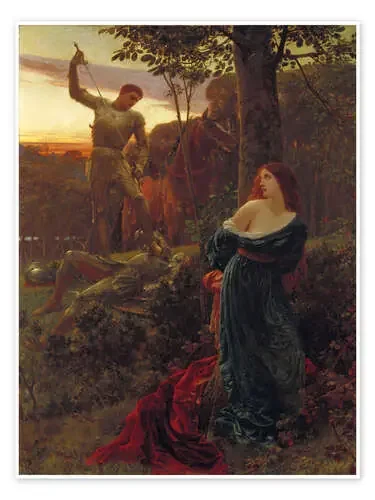Chivalry, 1885 de Sir Frank Dicksee Bridgeman Images