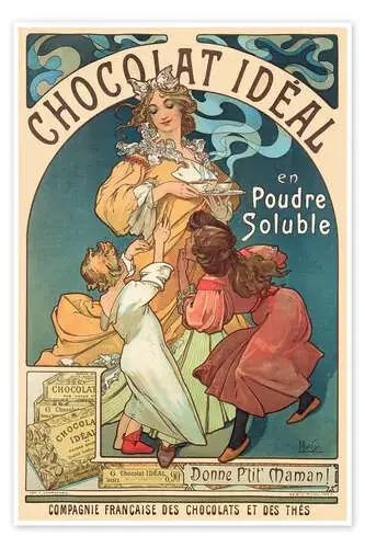 Chocolat Idéal de Alfons Mucha akg-images