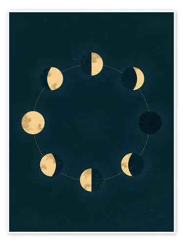 Círculo de fases lunar de Sybille Sterk