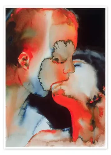 Close-up Kiss, 1988 de Graham Dean Bridgeman Images
