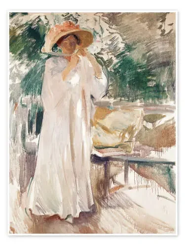 Clotilde en su jardín de Joaquín Sorolla y Bastida Bridgeman Images