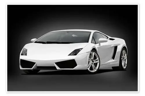 Coche blanco sobre fondo negro Editors Choice