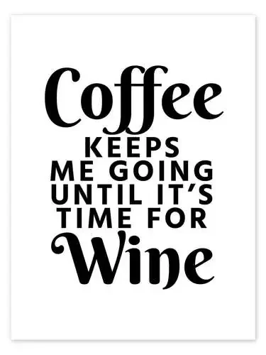 Coffee Keeps Me Going (blanco) de Creative Angel