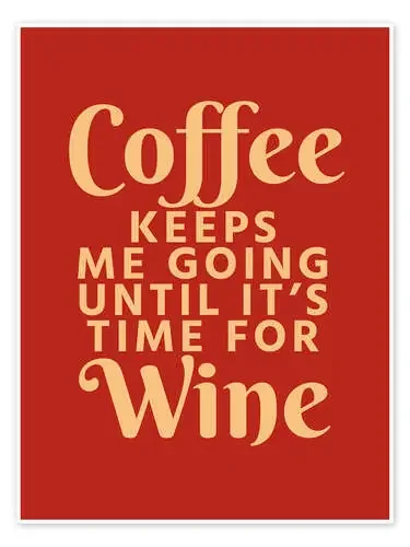 Coffee Keeps Me Going (rojo) de Creative Angel