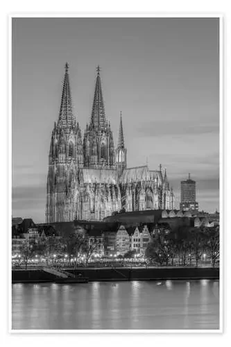 Cologne Cathedral black-and-white de Michael Valjak