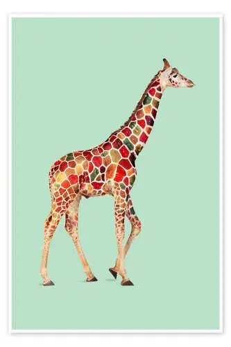 COLORED GIRAFFE de Jonas Loose