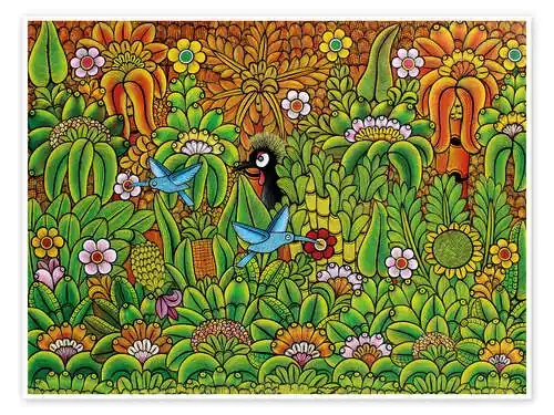 Colorful life in the jungle de Mzuguno Tanzania Art & Licensing