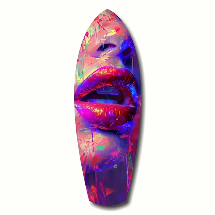 Colorful Lips V17 Glass Wall Art – 12 » X 35 «
