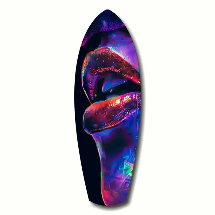 Colorful Lips V2 Glass Wall Art – 12 » X 35 «