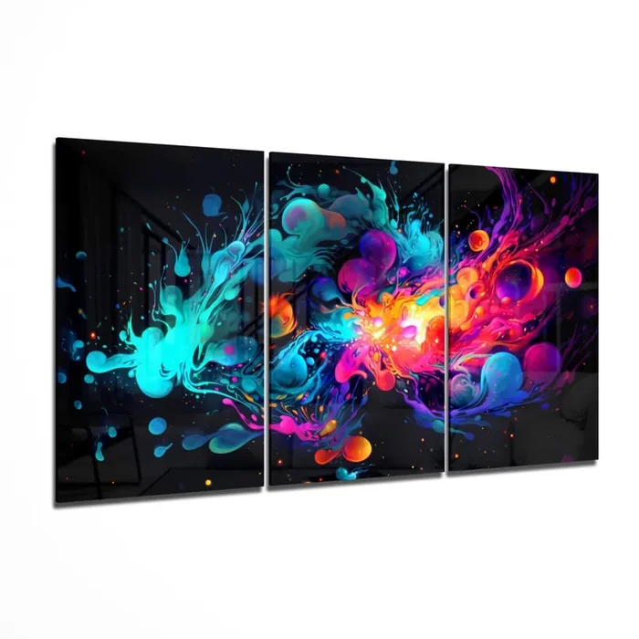 Colors of Space Mega Glass Wall Art – 55 » x 28.5 «