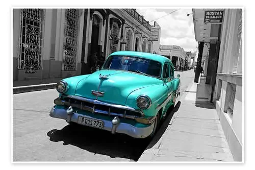 Colorspot – Classic car in the streets Cuba de HADYPHOTO