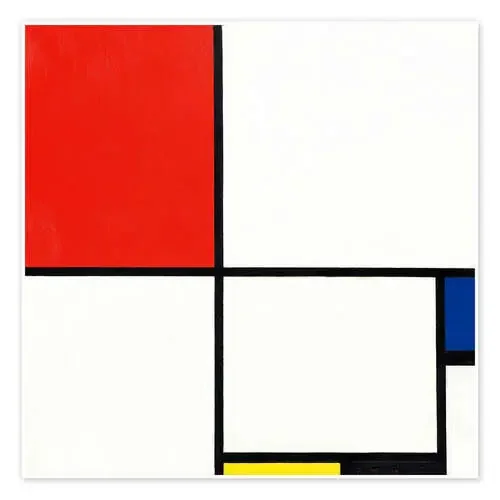 Composition with red, blue and yellow de Piet Mondrian Master Collection