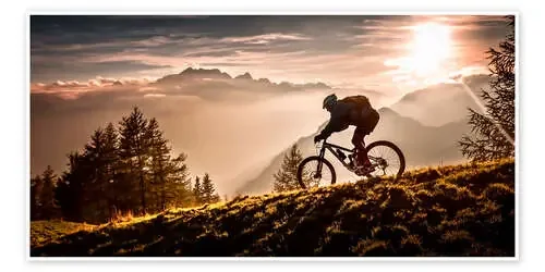 Con la bicicleta al atardecer de Sandi Bertoncelj 1x