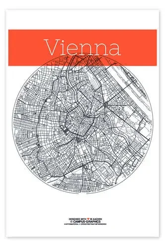 Condado de Viena Mapa de campus graphics