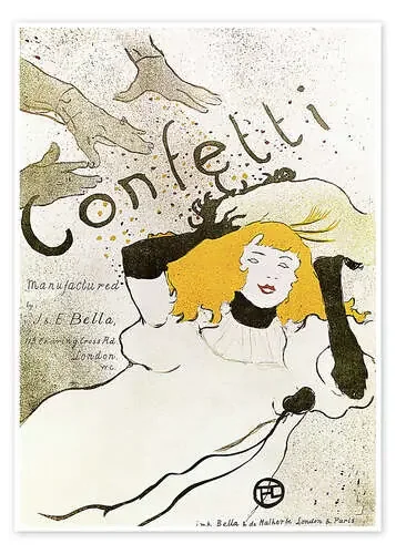 Confetti de Henri de Toulouse-Lautrec Master Collection