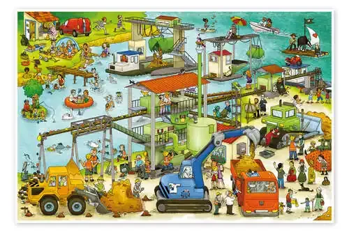 Construcción Kieswerk de Wimmelbuchverlag