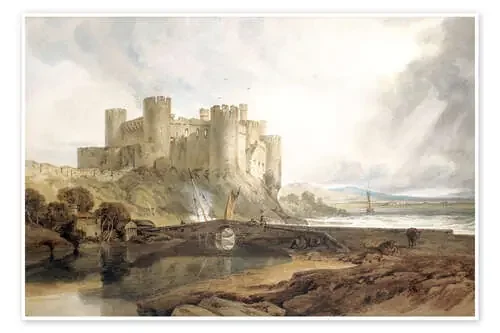 Conway Castle, c.1802 de Joseph Mallord William Turner Bridgeman Images