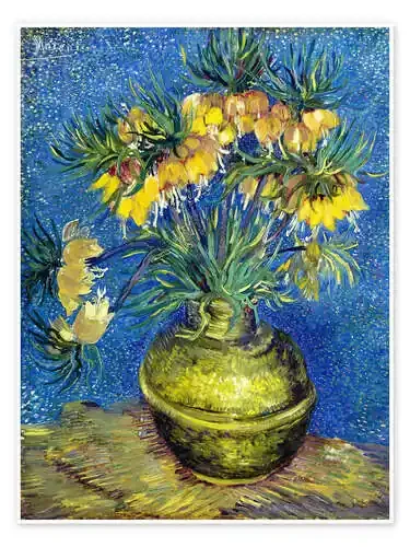 Coronas imperiales en un jarrón de cobre de Vincent van Gogh Master Collection