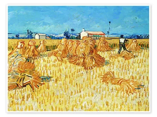 Cosecha en la Provenza de Vincent van Gogh Master Collection