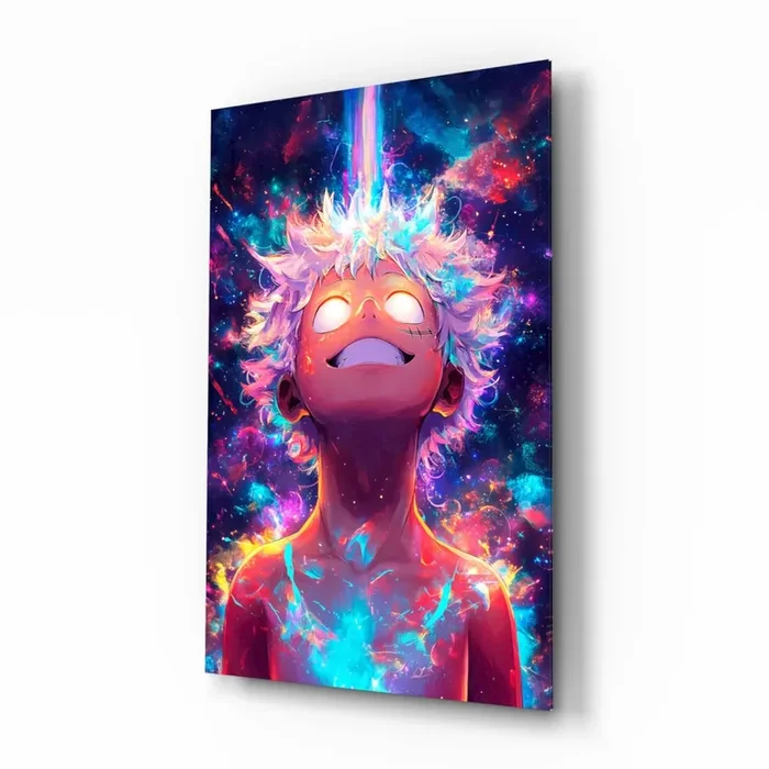 Cosmic Izuku Midoriya Glass Wall Art Designer Collection – 28.5 » X 18 «