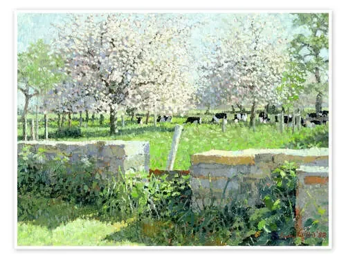 Cows in the Orchard de Lucy Willis Bridgeman Images