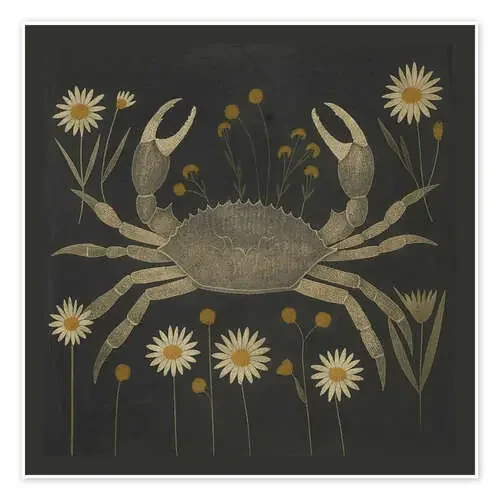 Crab with Daisies de ThingDesign