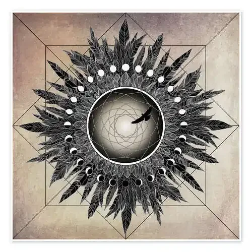 crone moon mandala de Brenda Erickson