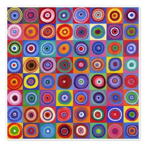 Cuadrados de círculos 64 a Kandinsky de David Newton Bridgeman Images