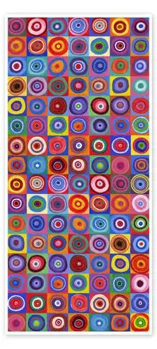 Cuadrados de círculos 64 a Kandinsky de David Newton Bridgeman Images