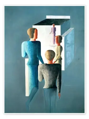 Cuatro figuras y un cubo de Oskar Schlemmer akg-images