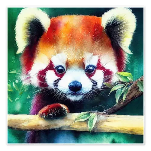 Curious Red Panda de Dolphins DreamDesign