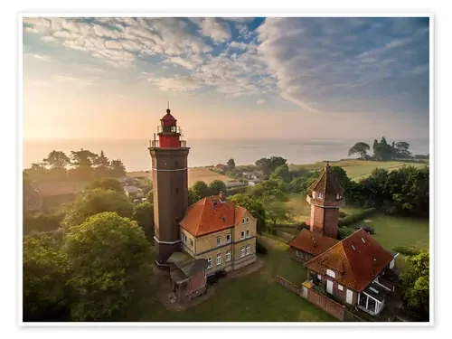 Dahme Lighthouse Baltic Sea Aerial View de Dennis Stracke